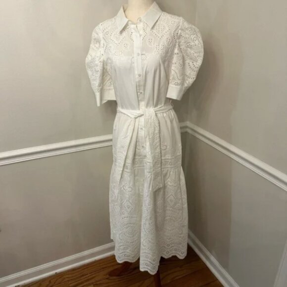 Shoshanna White Dress (Size 8) - Picture 2 of 4